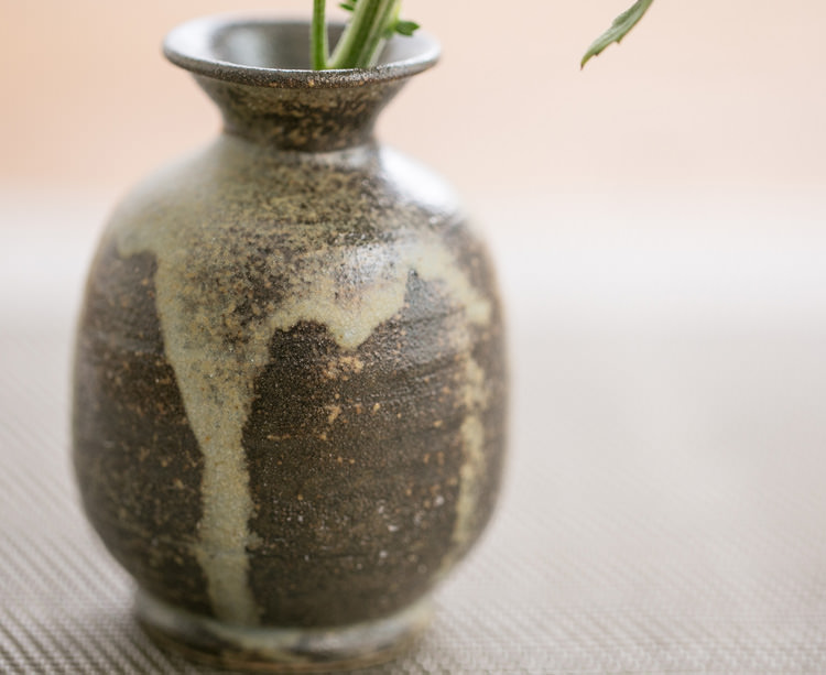 小糸焼 豆花瓶