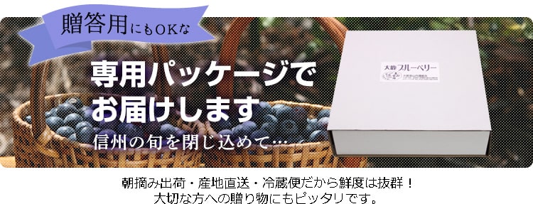 贈り物に最適パッケージ