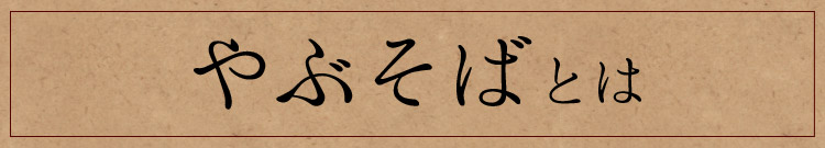 やぶそばとは