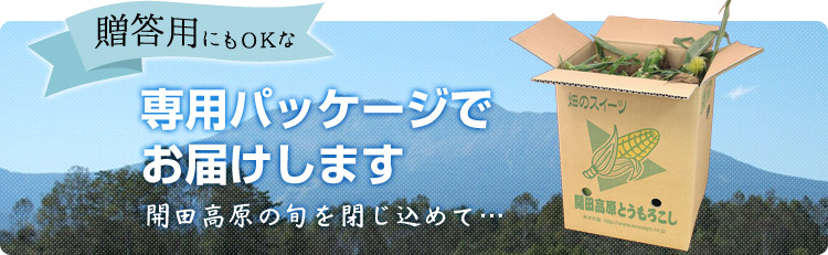 贈り物に最適パッケージ